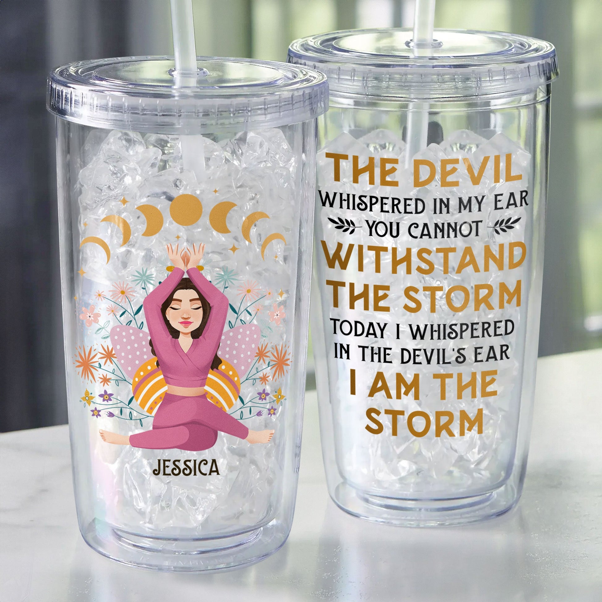 I Am The Storm - Personalized Acrylic Insulated Tumbler