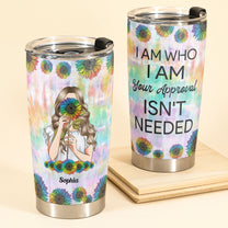 I Am Who I Am - Personalized Tumbler Cup - Pride Month Gift For Her, Friend, Lgbtq, Lesbian