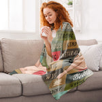 I Am Wise, Proud & Compassionate - Personalized Blanket - Birthday, Motivational Gift For Her, Mom, Girl, Friend, Empowerment, Positive Gift
