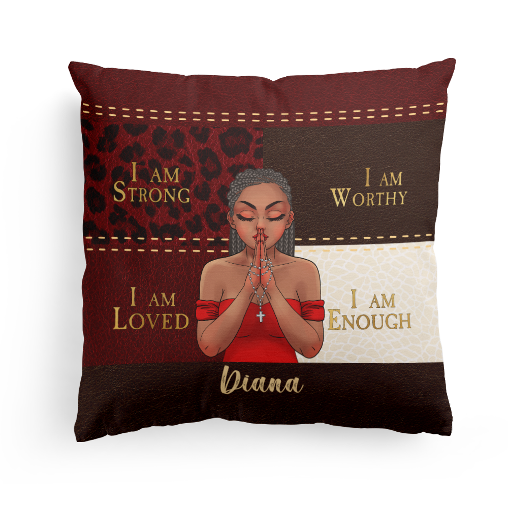 I Am Worthy - Personalized Pillow (Insert Included)