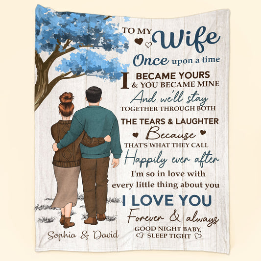 I Became Yours & You Became Mine - Personalized Blanket