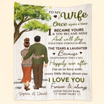 I Became Yours & You Became Mine - Personalized Blanket