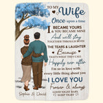 I Became Yours & You Became Mine - Personalized Blanket