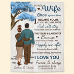 I Became Yours & You Became Mine - Personalized Blanket