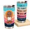 I Can Do All Things Through Christ Who Strengthens Me - Personalized Tumbler Cup - Birthday Gift For Black Women