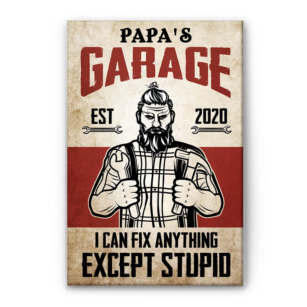 I Can Fix Anything - Personalized Poster/Canvas - Birthday Gift For Mechanic - Handy Man