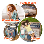 I Can't Live Without You Couples Husband And Wife - Personalized Blanket - Anniversary Gifts For Her, Wife