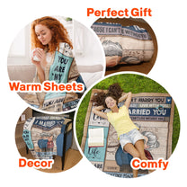 I Can't Live Without You Couples Husband And Wife - Personalized Blanket - Anniversary Gifts For Her, Wife