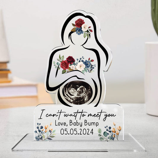 I Can't Wait To Meet You - Personalized Acrylic Photo Plaque