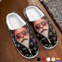 I F* Love You I Love F* You Gift For Him - Personalized Photo Slippers