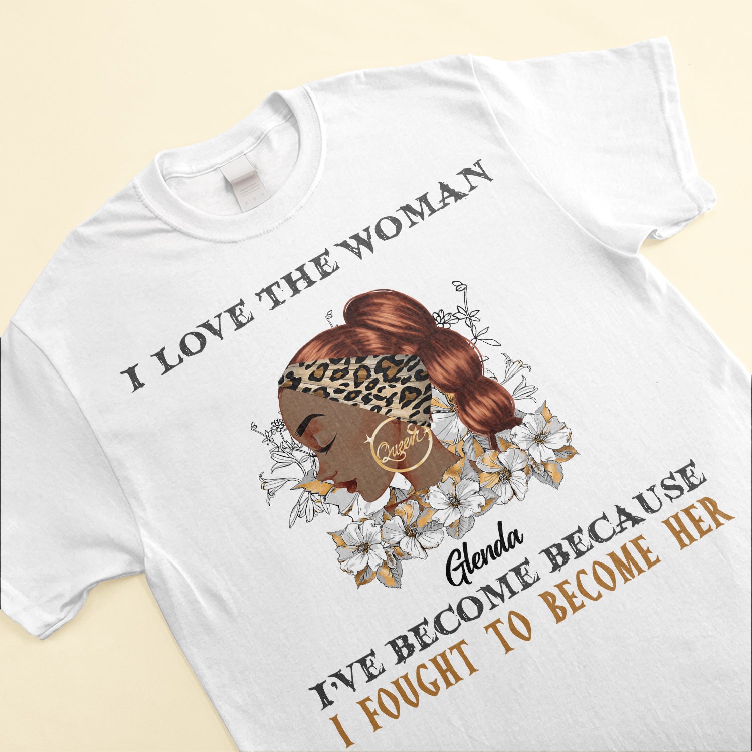 I Fought To Become Her - Personalized Shirt - Gift For Black Girl, Black Woman