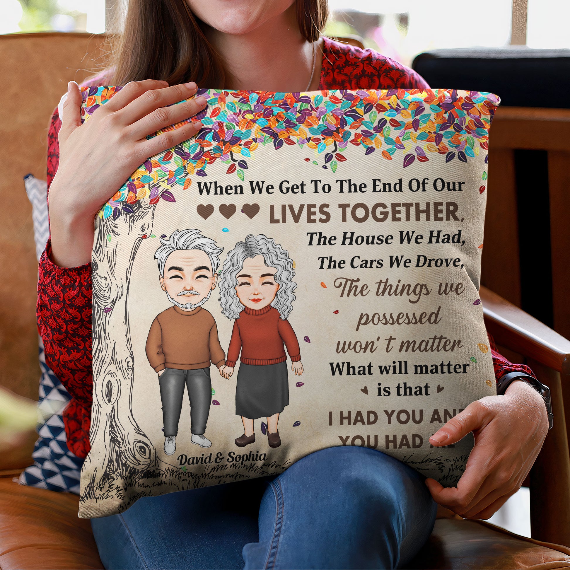 I Still Talk About You Couple, Memorial Pillow, Personalized