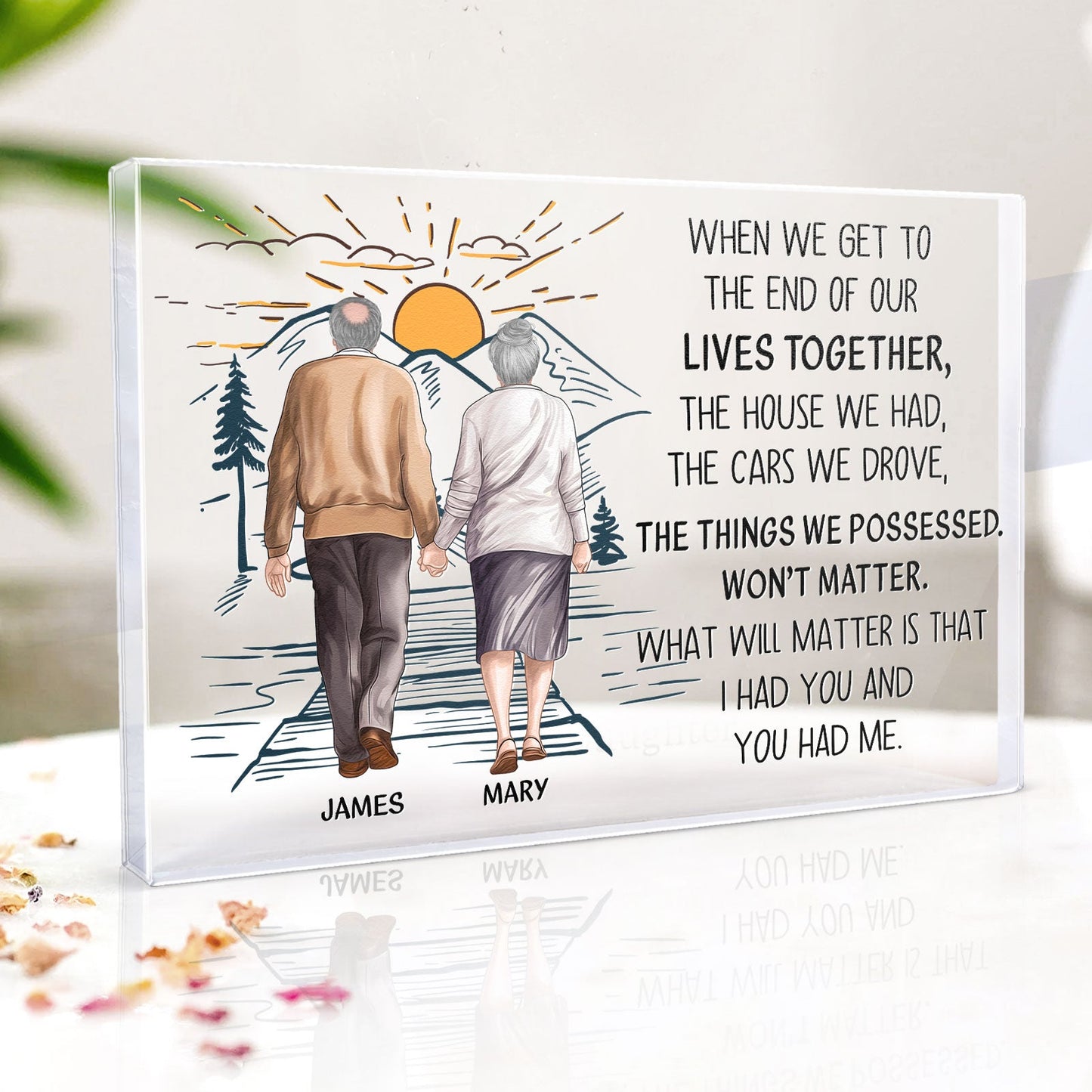 I Had You And You Had Me - Personalized Rectangle Acrylic Plaque