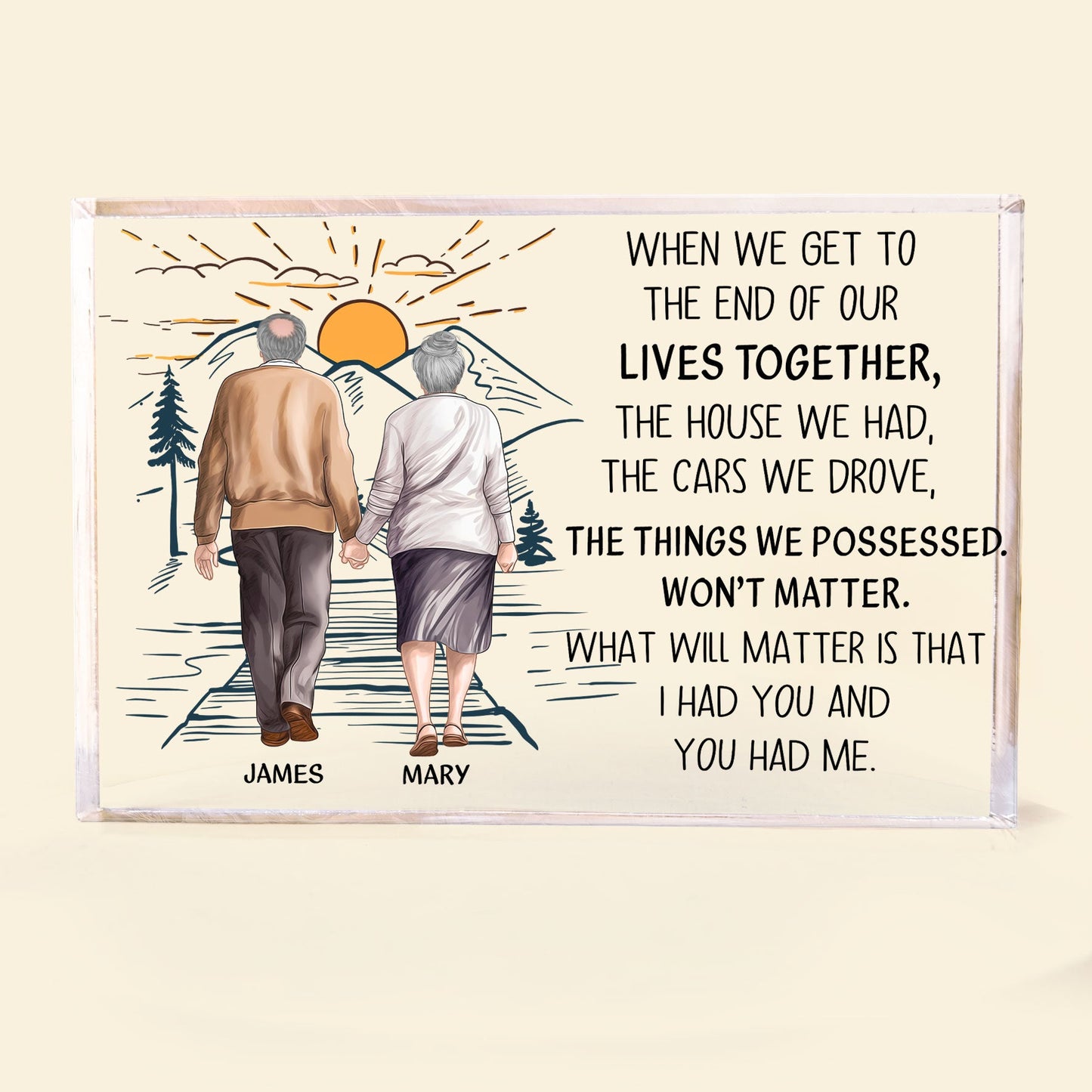 I Had You And You Had Me - Personalized Rectangle Acrylic Plaque