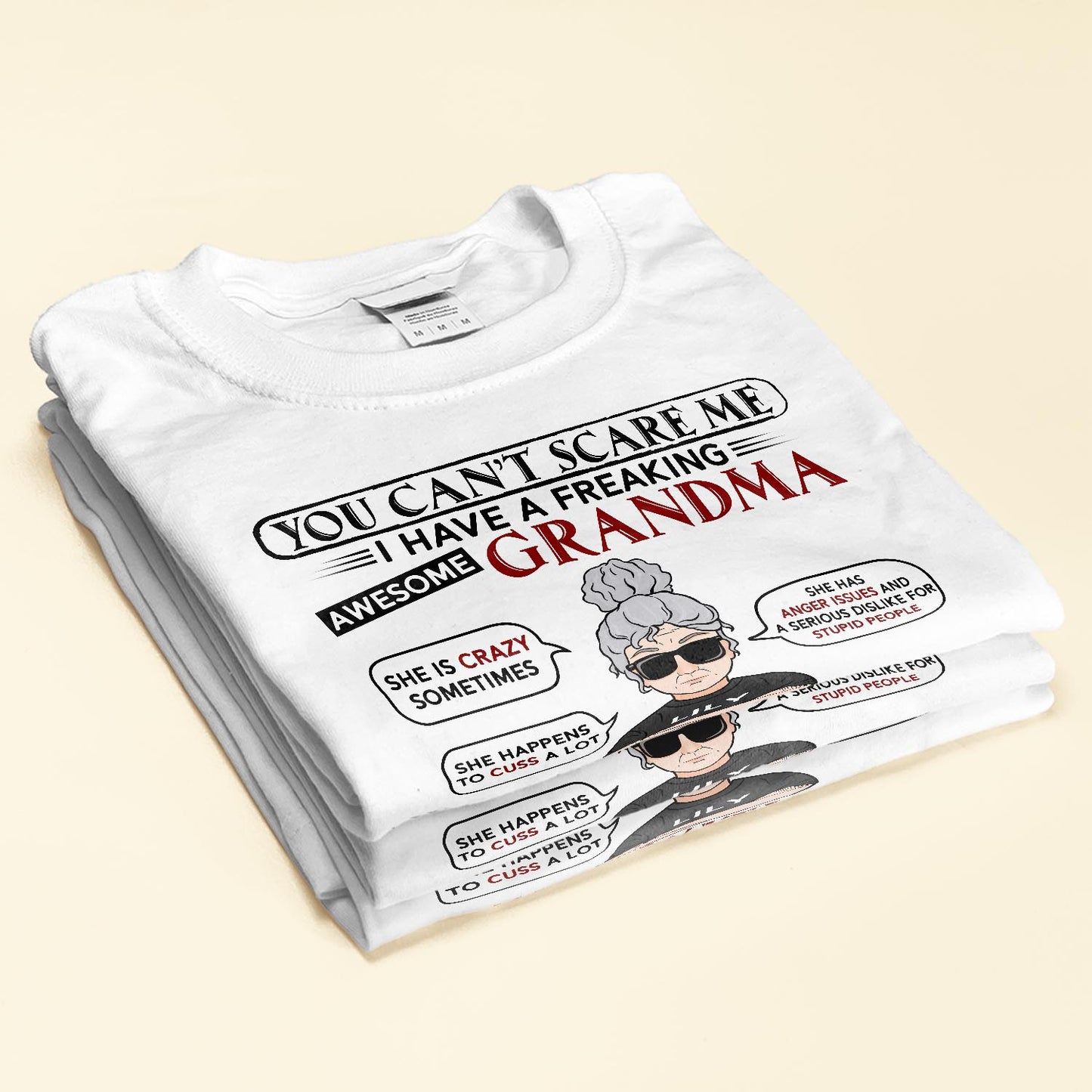 I Have A Freaking Awesome Grandma - Personalized Shirt - Birthday, Back To School Gift For Grandkids, Grandchildren, GrandSon, Granddaughter