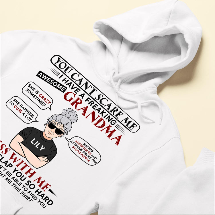 I Have A Freaking Awesome Grandma - Personalized Shirt - Birthday, Back To School Gift For Grandkids, Grandchildren, GrandSon, Granddaughter