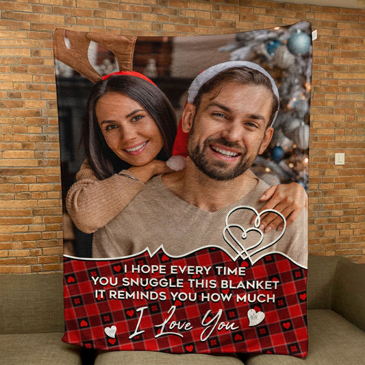 I Hope Every Time You Snuggle - Personalized Photo Blanket