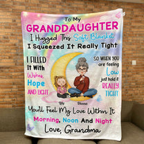 I Hugged This Soft Blanket I Squeezed It Really Tight - Personalized Granddaughter Blanket