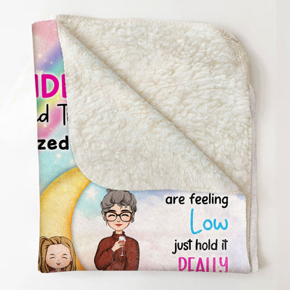 I Hugged This Soft Blanket I Squeezed It Really Tight - Personalized Granddaughter Blanket