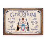 I Just Want To Lift Weights - Personalized Poster/Canvas - Birthday Gift For Gymer - Fitness Lady