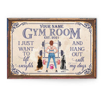 I Just Want To Lift Weights - Personalized Poster/Canvas - Birthday Gift For Gymer - Fitness Lady