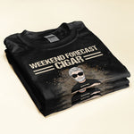 Weekend Forecast Cigar And A Chance Of Bourbon - Personalized Shirt - Father's Day Gift For Daddy, Father, Dad, Papa