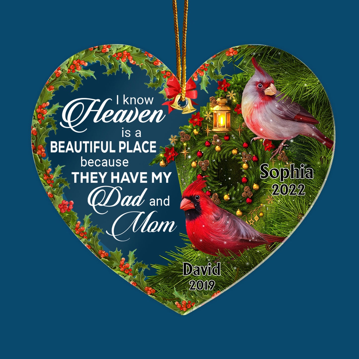 I Know Heaven Is A Beautiful Place Because They Have - Personalized Custom Shaped Acrylic Ornament