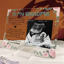 I Know I'm Just A Little Bump - Personalized Acrylic Photo Plaque