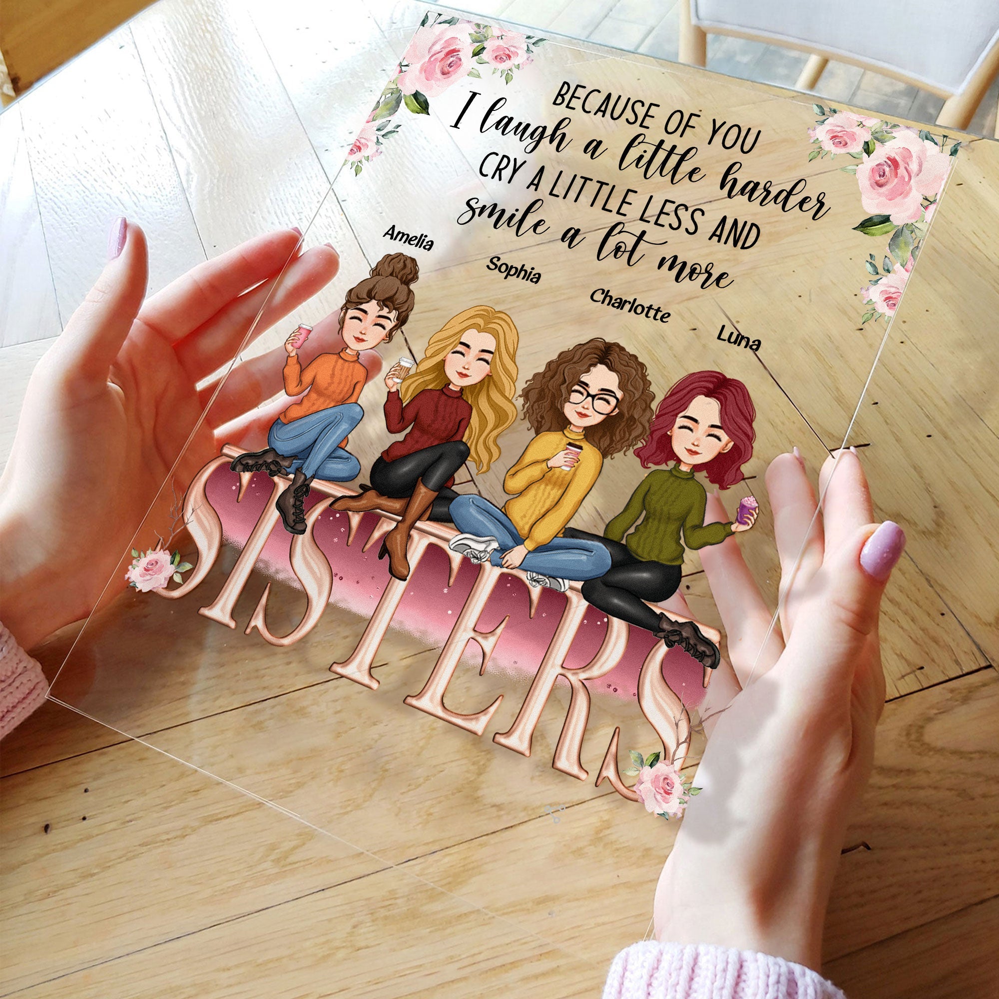 I Laugh A Little Harder - Personalized Acrylic Plaque – Macorner