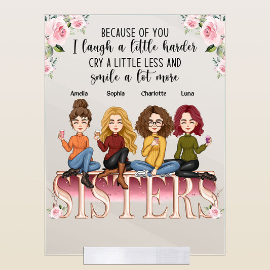 I Laugh A Little Harder - Personalized Acrylic Plaque