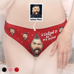 I Licked It So It's Mine - Personalized Photo Women's Low-waisted Brief - Gift For Wife