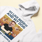 I Like Beer And My Dog - Personalized Photo Shirt