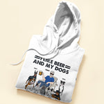I Like Beer My Dogs & 3 People - Personalized Shirt - Birthday Gift For Dog Lover, Dog Dad, Dog Mom