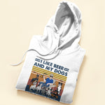 I Like Beer My Dogs & 3 People - Personalized Vintage Shirt - Birthday, Father's Day Gift For Dog Dad, Dog Lover