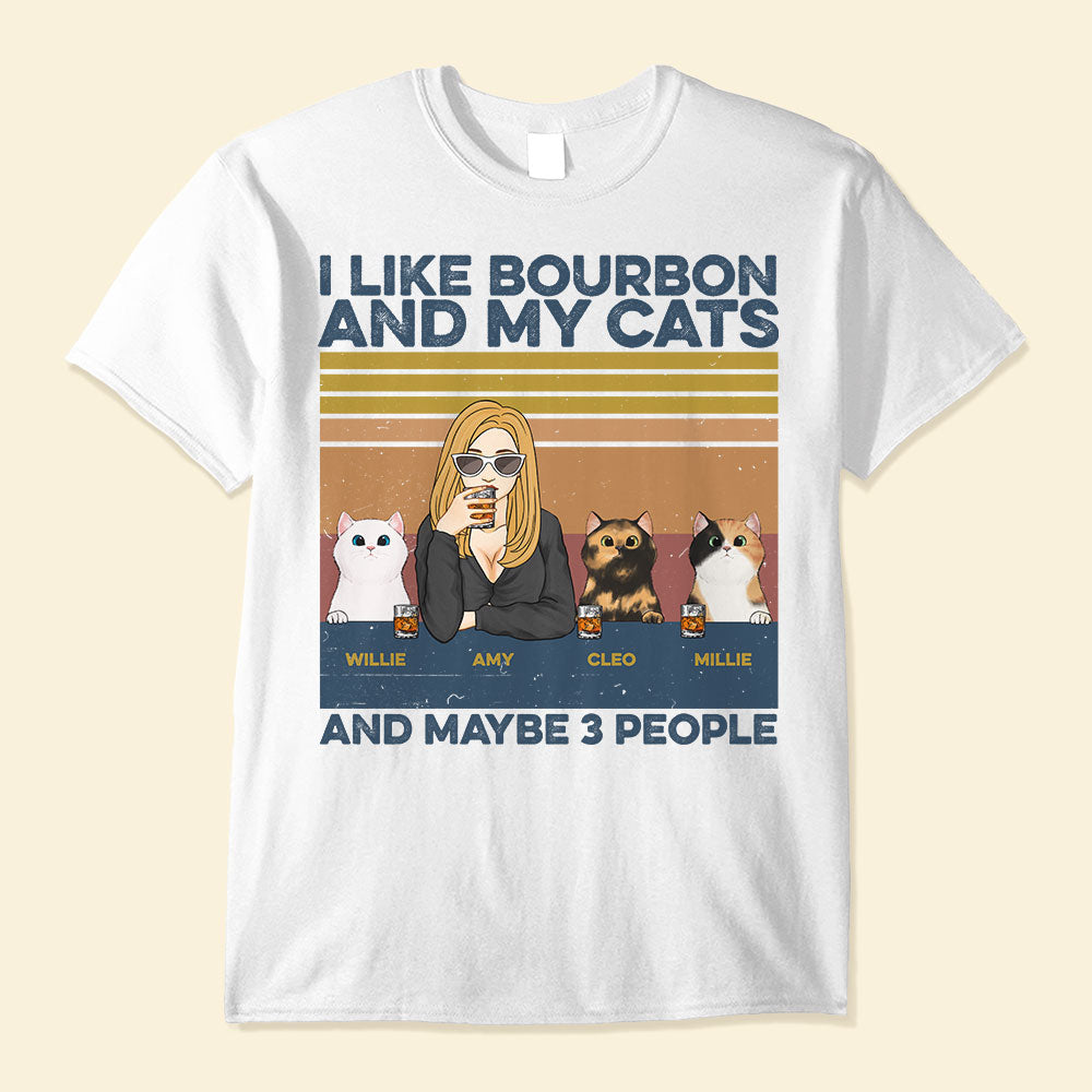 I-Like-Bourbon-Beer-Drinks-And-My-Cats-And-Maybe-3-People-Cat-Custom-Shirt-Gift-For-Cat-And-Drinks-Lover