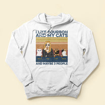 I-Like-Bourbon-Beer-Drinks-And-My-Cats-And-Maybe-3-People-Cat-Custom-Shirt-Gift-For-Cat-And-Drinks-Lover