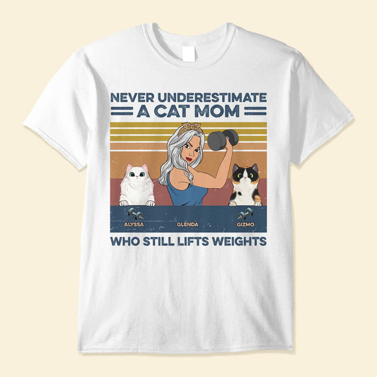 I Like Lifting And My Cats - Personalized Shirt - Birthday Gift For Cat Mom