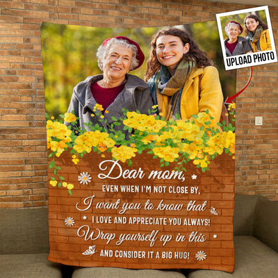 I Love And Appreciate You, Mom - Personalized Photo Blanket