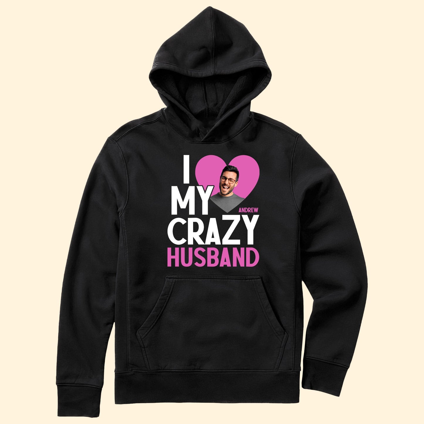 I Love My Crazy Husband - Personalized Photo Shirt