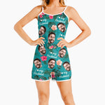 I Love My Husband - Personalized Photo All-over Print Sleeveless Romper