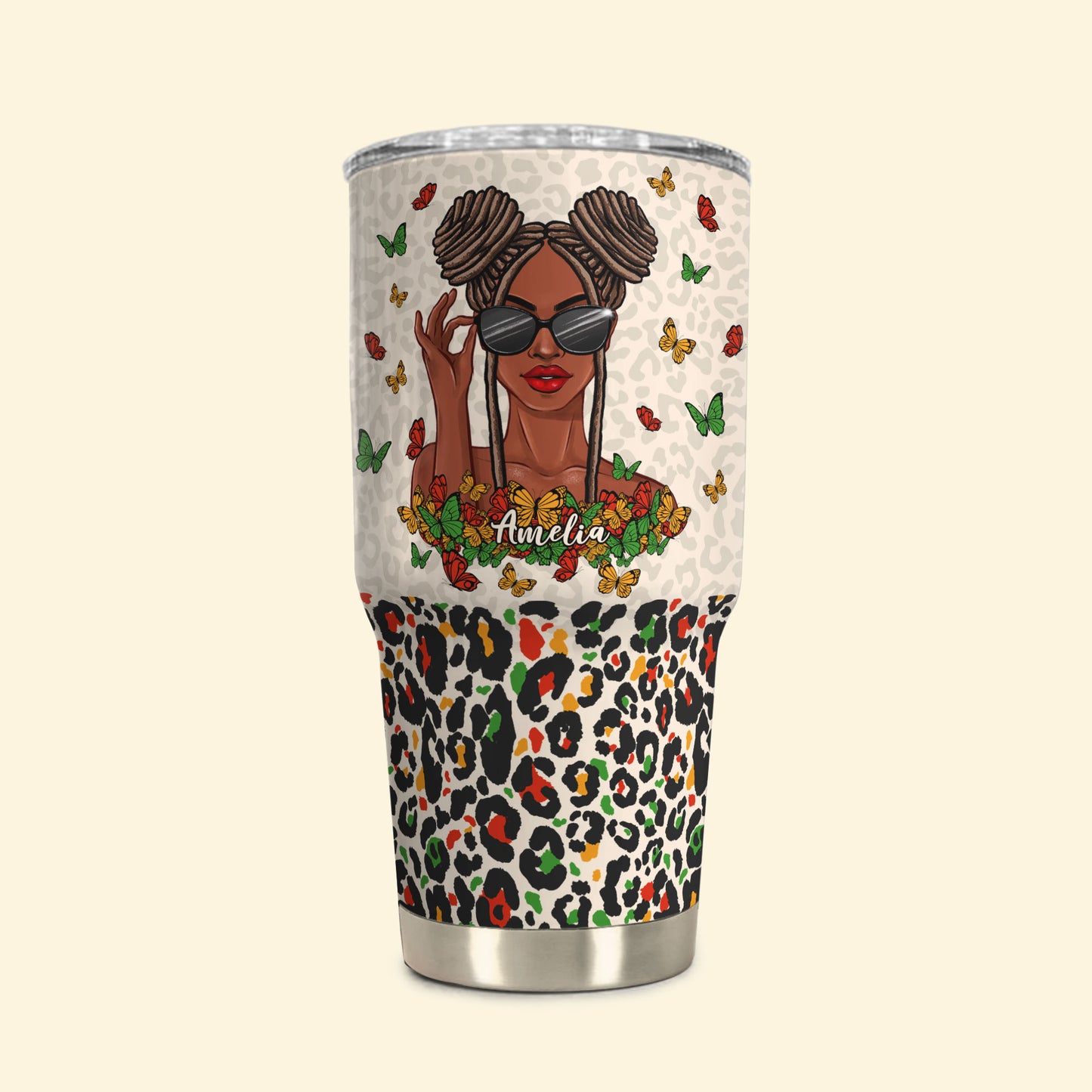 I Love The Woman I've Become Because I Fought To Become Her - Personalized 30oz Tumbler
