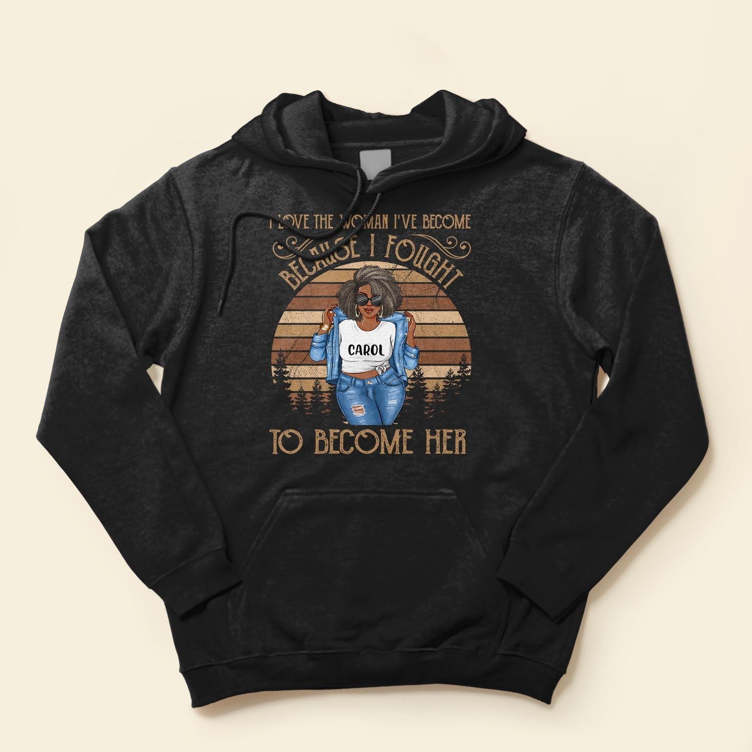 I Love The Woman I've Become - Personalized Shirt - Gift For Black Woman