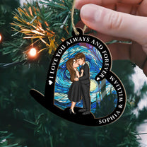 I Love You Always And Forever - Personalized Suncatcher Ornament