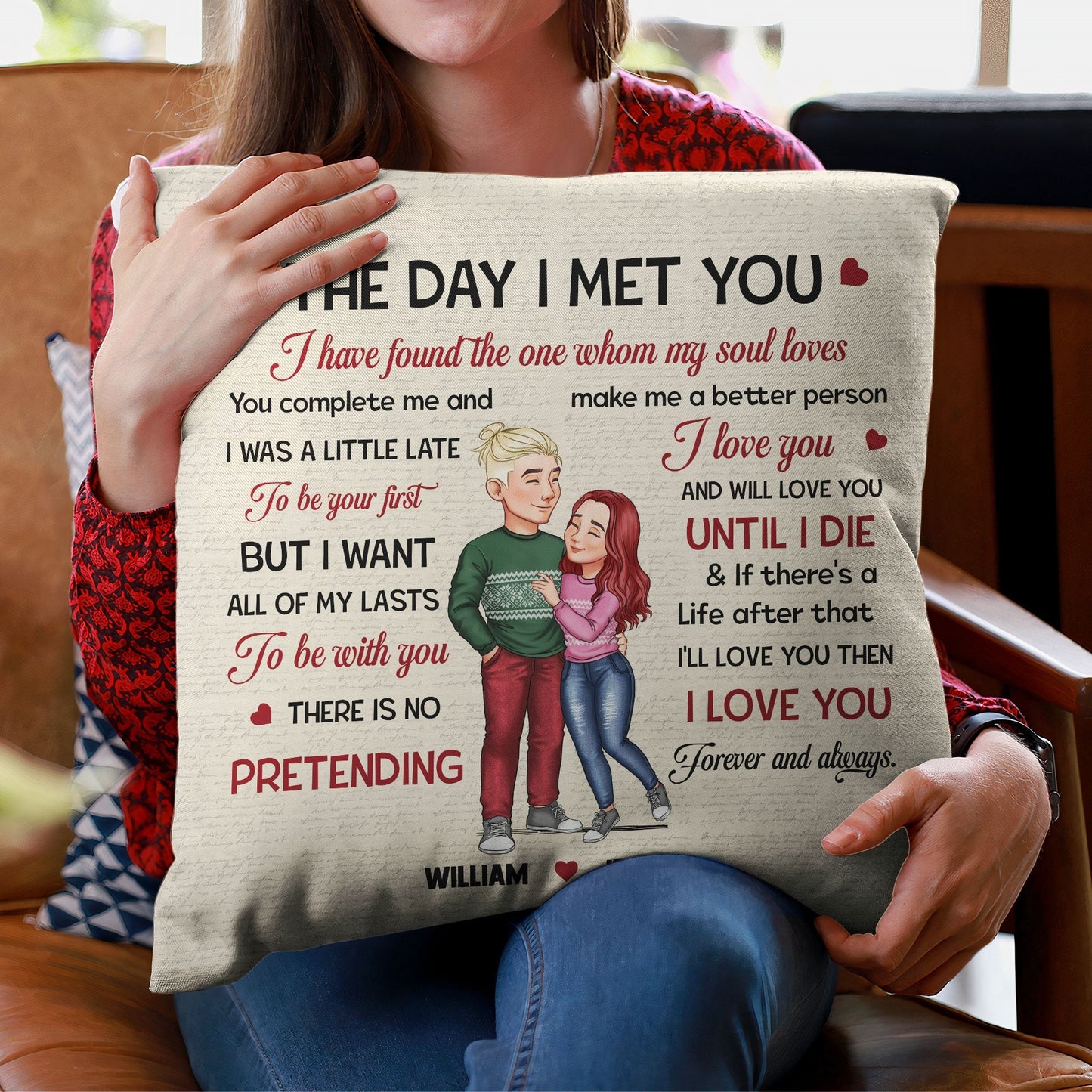 I Love You And Will Love You Until I Die - Personalized Pillow (Insert Included)