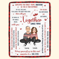 I Love You Christmas Gift For Wife - Personalized Blanket