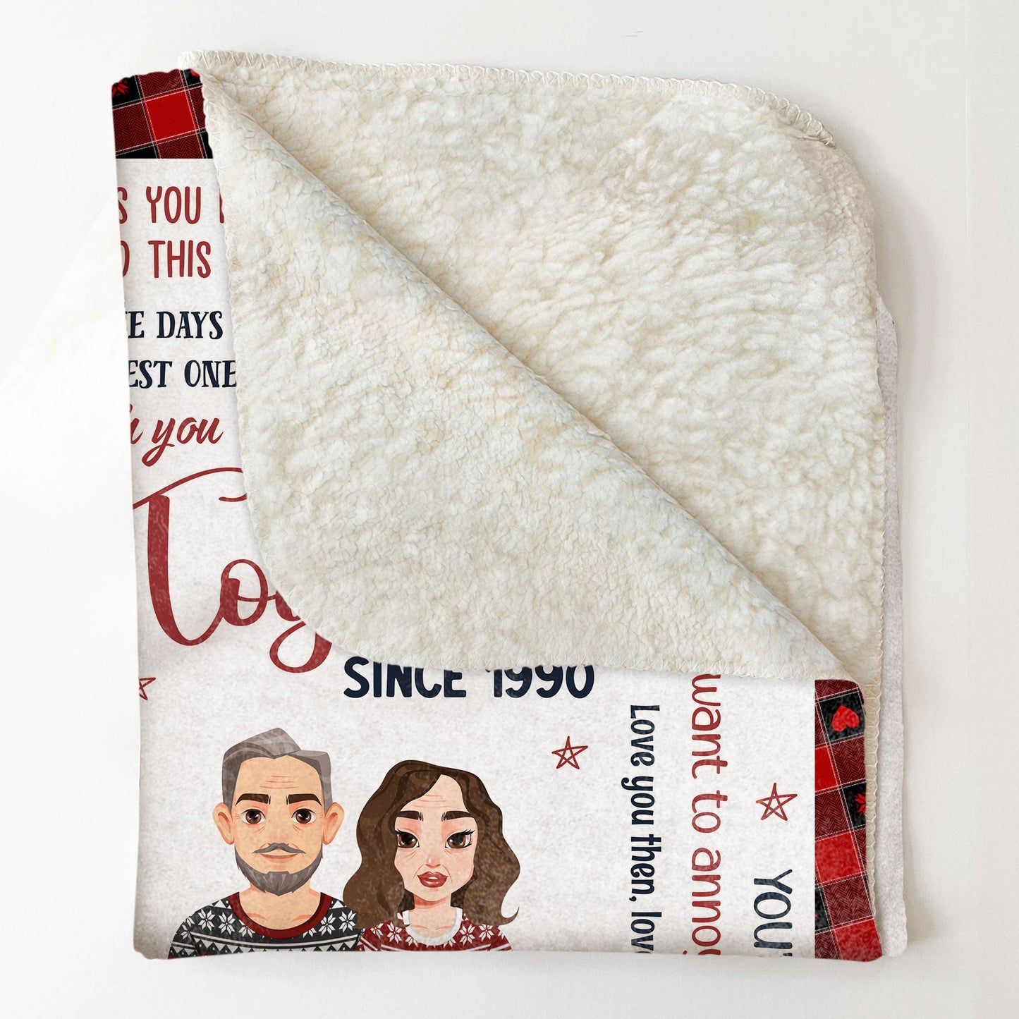 I Love You Christmas Gift For Wife - Personalized Blanket