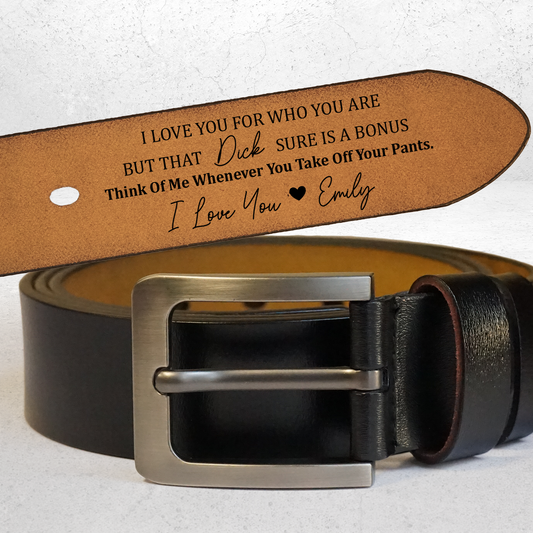 Engraved Leather Belt – Macorner