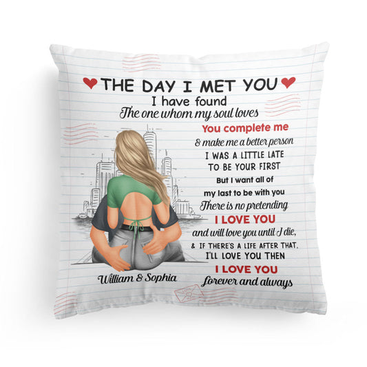 I Love You Forever And Always - Personalized Pillow - Anniversary Gifts For Her, Him