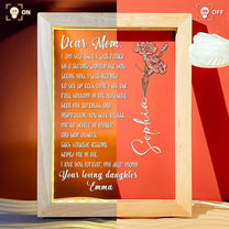 I Love You Forever My Dear Mom! Mother's Day Gift - Personalized Frame Lamp