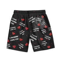 I Love You I Love ... You Gifts For Men - Personalized Photo Men's Beach Shorts